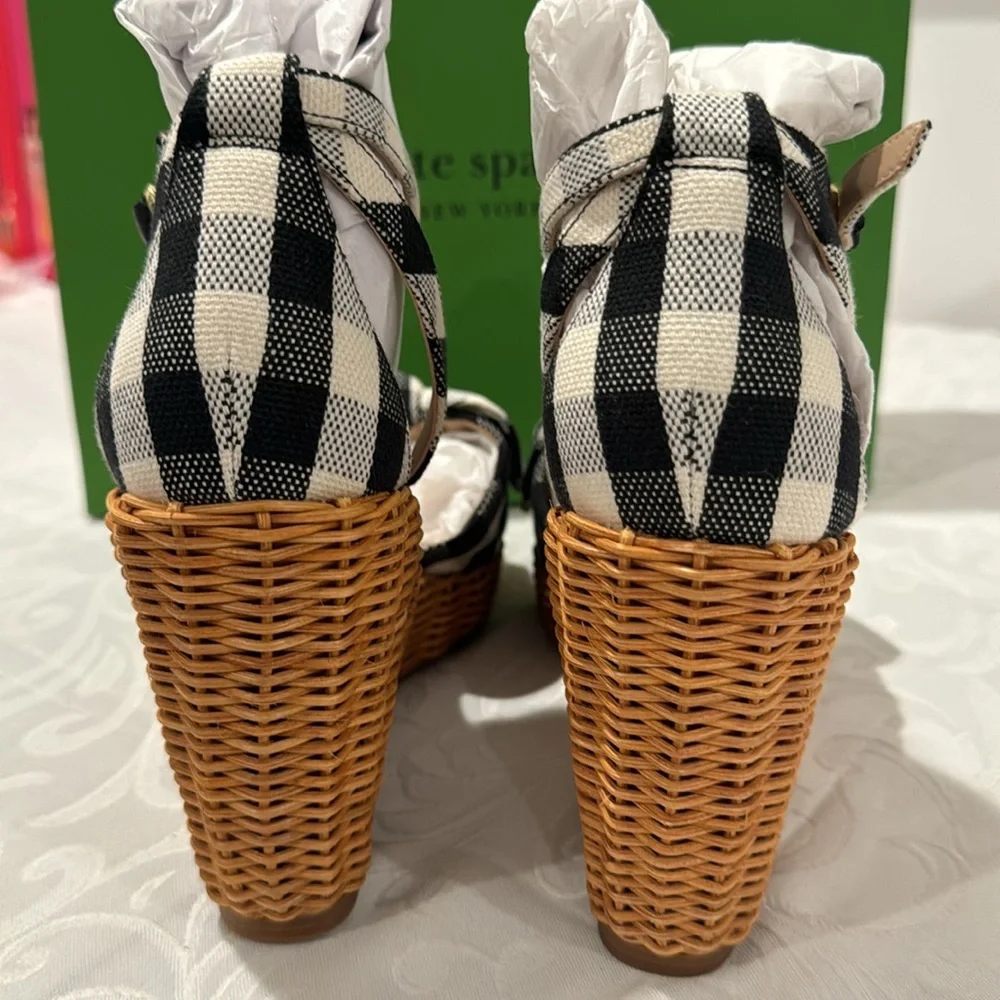 🎉HP🎉 ♠️Kate spade “Tianna” Wicker Sandal. Ladies 8.5 - Picture 10 of 15